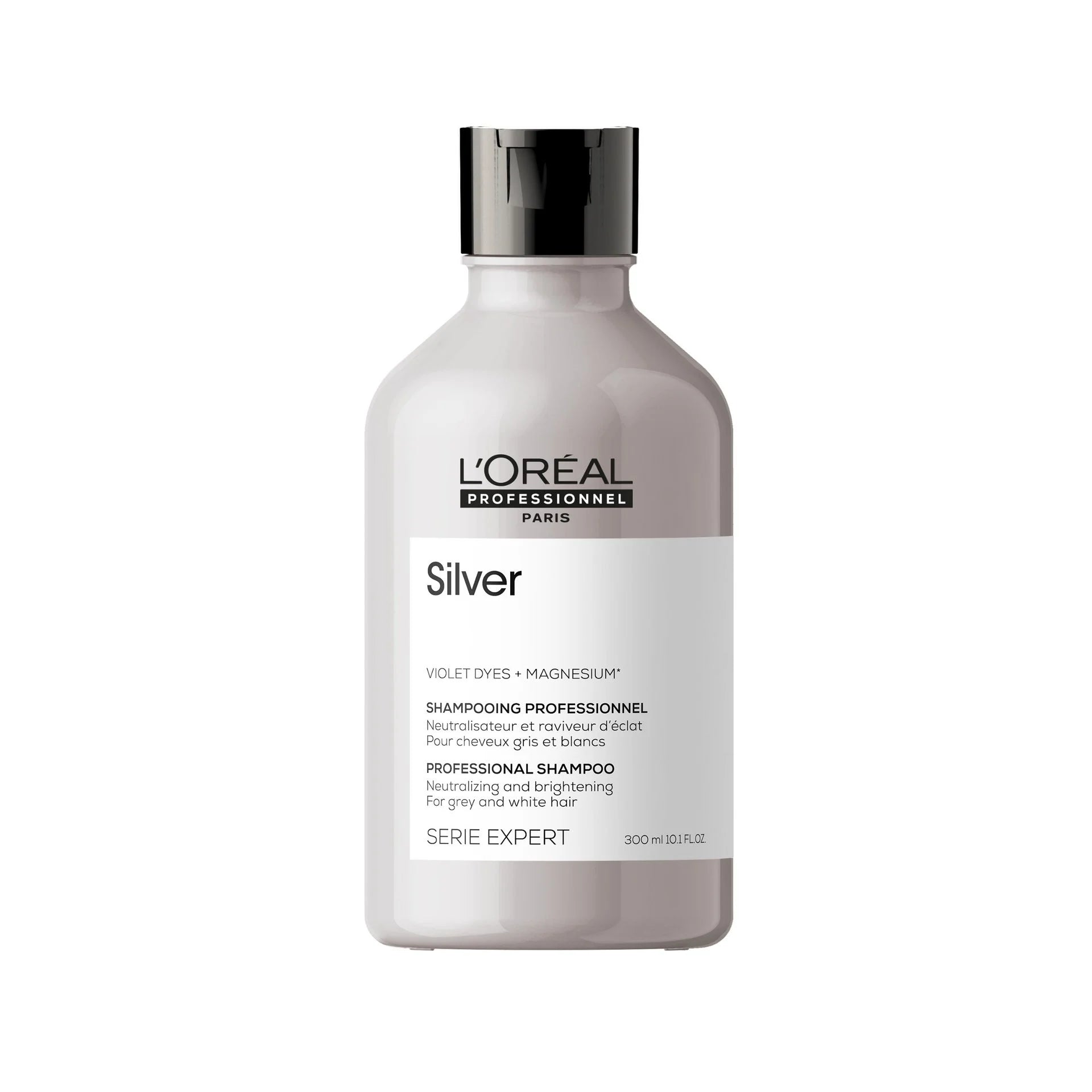 [Silver] Cabello gris neutralizado y brillante.